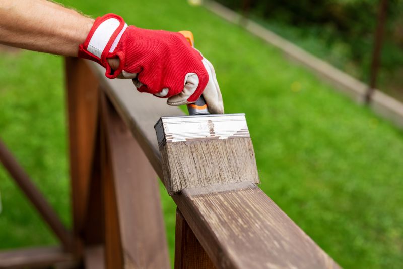 Close-up of Painted Iron Railing