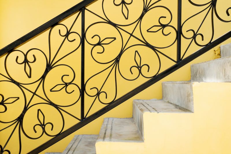 Iron Railing Painting in Spring